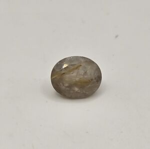 5.5ct Oval cabochon of rutilated quartz Crystal, Loose Gemstone